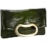 Jalda Lizard-Embossed Bean Clut