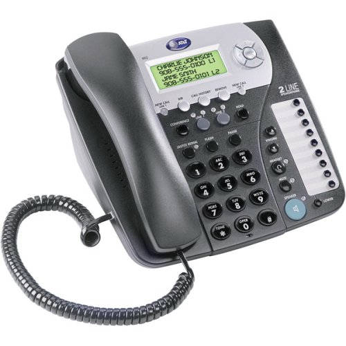 ATT 992 Two-Line Corded Speakerphone with Caller ID