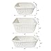 Colorbasket 02386 (Set of 3) Hand Woven Baskets, White