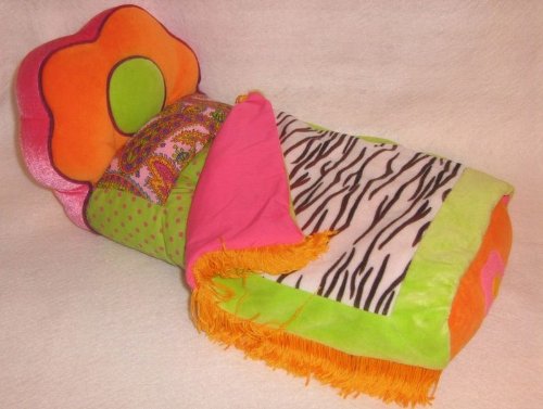 13" Groovy Girls Plush Zebra Print Bed