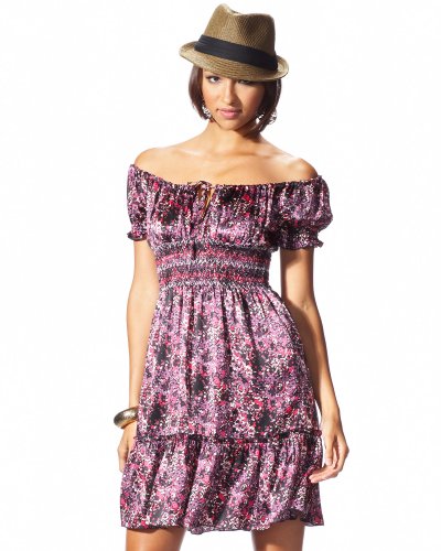 bebe.com : Image: Petite Fleur Peasant Dress from bebe.com