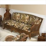 Turks Bay Rattan Sofa Fabric: Hampton
