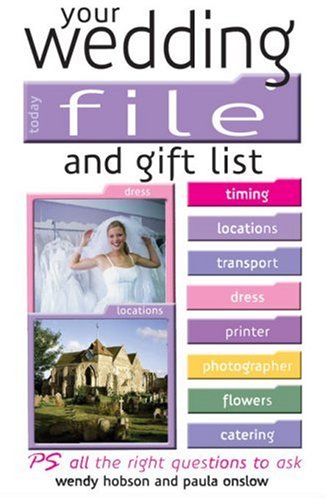 Your Wedding File And Gift List Planner