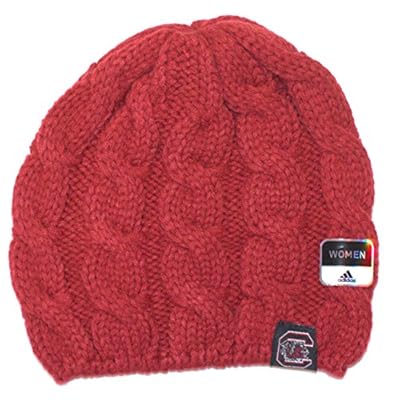 NCAA Offically Licensed South Carolina Gamecocks Women's Cable Knit Beanie Hat