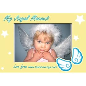 Fashionwings(TM) White Feather Angel Wings & Halo for Babies Toddlers & Bonus Photo Frame