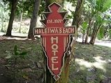 HALEIWA BEACH HOTEL VINTAGE TIKI SIGN - 24 - MADE IN HAWAII