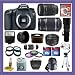 Canon EOS 7D 18 MP CMOS Digital SLR Camera with EF-S 18-135mm f/3.5-5.6 IS Standard Zoom Lens & EF-S 55-250mm f/4.0-5.6 IS II Telephoto Zoom Lens + EF 50mm f/1.8 II + 500mm Preset Telephoto Lens + Super Wide Angle Lens + 2x Telephoto Lens + Macro Lens Set + UV Filter, CPL Filter, FLD Filter Kit + 32 GIG Deluxe Accessory Kit