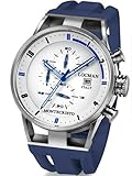 Locman Mens Monte Cristo Oversize Titanium Water Resistant Watch Blue 510WHBLBL Locman Mens Monte Cristo Oversize Titanium Water Resistant Watch Blue 510WHBLBL
