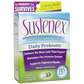 Sustenex with Ganeden-BC30, Probiotic, 30 Capsules