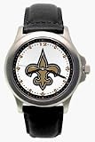 New Orleans Saints NFL Rookie Watch with Black Leather Band