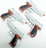 Lot of 4 Silver Airsoft 6mm Handgun Hand Pistol Toy Gun