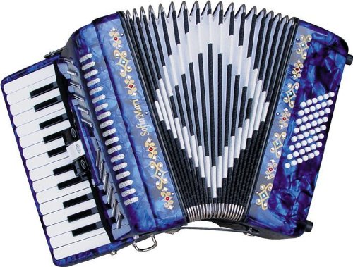 SofiaMari SM-2648 Piano Accordion, Red Pearl