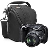 Lightweight Durable Digital Camera Bag With Scratch-Resistant Interior Lining and Removable Shoulder Strap for Your Nikon L120 , P7100 , P7000 and More Digital Cameras