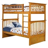 Columbia Twin Over Twin Bunk Bed - Caramel Latte