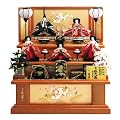 雛人形 久月 三段飾り 五人飾り ひな人形 衣裳着出し飾り 桜花雛 本金糸入り 衣裳着 木製三段飾り 五人揃 西陣段織 h233-k-1031 【2011年度新作雛人形】