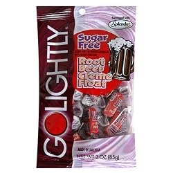 GoLightly Sugar-Free Candy, Root Beer Creme Float, 3-Ounces (Pack of 12)