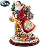 Thomas Kinkade Santa's Timeless Disney Treas Illum Fig