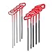 10 Pc. T-handle Hex Key Wrench Set, 9 Inch Length Handle S.A.E.