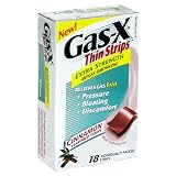 Gas-X Thin Strips Antigas, Extra Strength, Cinnamon Flavored Strips, 18 strips (Pack of 6)