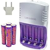 LenmarPRO7122500mAhAA/AAANI-MH90MinuteBatteryCharger(Silver)