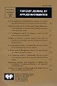 Far East Journal of Theoretical Statistics