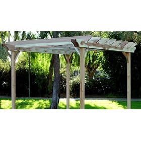 Redwood Garden Pergola 10X12 by 