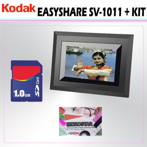 Kodak Easyshare SV-1011 10-inch Digital Picture Frame + Accessory Kit