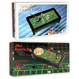 Forum Novelties 53839/53840M2 Casino Game Travel Fun Set - Mini Roulette and Luxurious Craps Table