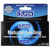 Durex Natural Feeling - Water based Lubricant for a Natural Feel, 12 pack,(Durex)