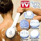 Cordless Back Massage Spinning Spa Shower/Bath Brush