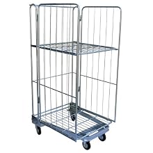Vestil ROL Steel Wire Cage Cart