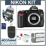 Nikon D90 12.3 Megapixel Digital SLR Camera Kit. with 8GB SD Memory Card, Spare EN-EL3e Lithium-Ion Rechargeable Battery, Slinger System Bag, USB 2.0 SD Card Reader,Professional Lens Cleaning Kit