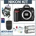 Nikon D90 12.3 Megapixel Digital SLR Camera Kit. with 8GB SD Memory Card, Spare EN-EL3e Lithium-Ion Rechargeable Battery, Slinger System Bag, USB 2.0 SD Card Reader,Professional Lens Cleaning Kit