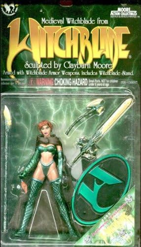 Withcblade Action Figure: Emerald Medieval Japanese Exclusive - With Weapons and Stand