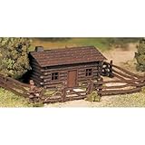 Bachmann Trains Log Cabin with Rustic Fence
