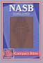NASB Compact Bible, Brown Diamond/Cross, LT