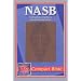 NASB Compact Bible, Brown Diamond/Cross, LT