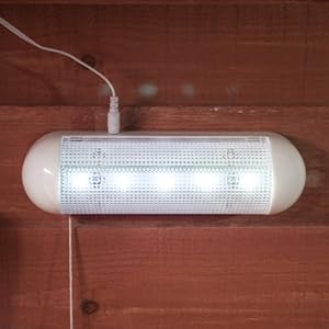Lampe solaire Pour Abris De Jardin &agrave; 5 LED Blanches
