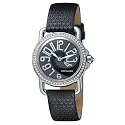 Pierre Cardin Women's Time Couture Collection Revue Crystal Accented Leather Strap Watch #PC068782001