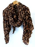 Clothing & Shoes Online Shop Ranking 26. Celebrity Brown Animal Leopard Print Shawl Scarf Shawls Scarves