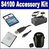 Nikon Coolpix S4100 Digital Camera Accessory Kit includes: KSD2GB Memory Ca ....