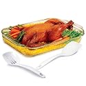 Anchor Hocking 3 Quart Glass Oblong Dish with Bonus 2 Piece Kitchen Tool Set