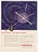 1958 Neutrons Fission Atom Splits Canadair Nuclear Print Ad