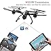 GoolRC 509W Drone with Camera Live Video Wifi FPV RC Quadcopter with APP Control & Gravity Motion Sensor function for Android/IOS , Altitude Hold & Headless Mode & One Key Return