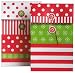 The Gift Wrap Company Holiday Treat Bags, Funtime Stripes (Pack Of 12)