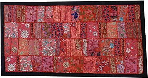 Jaipur Forever Indian Vintage Antique Tapestry Indian Handmade Embroidered Patchwork Wall Hanging 50Cm1000Cm Antique Color