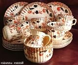 Review staffordshire  / Staffordshire Tan Black Russet Pattern 1571 3.25 Inch Cup only