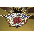 12W Renaissance Rose Fanlite