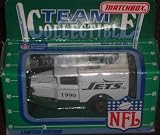 New York Jets 1990 Matchbox White Rose NFL Diecast Ford Model A Truck Collectible Car