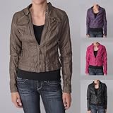 Ci Sono by Adi Juniors Faux Leather Zippered Jacket